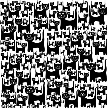 kedi konsepti vektör resimleme arkaplanı 