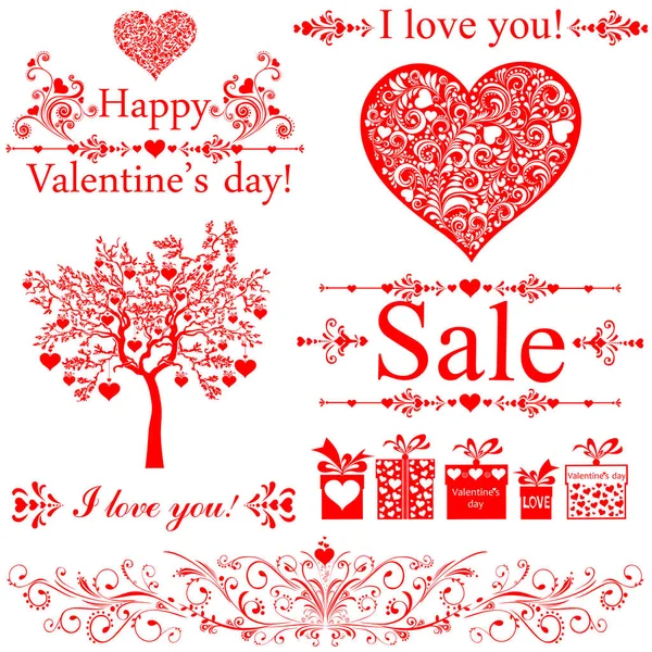 Happy Valentines Dag Vector Illustratie Achtergrond — Stockvector