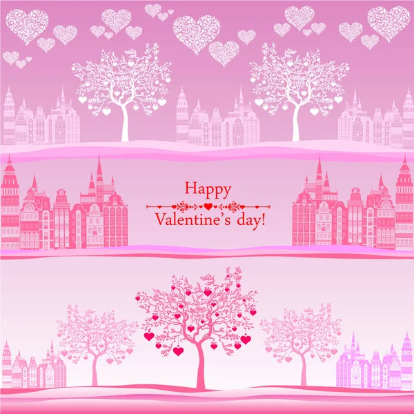 Happy Valentines Jour Vectoriel Illustration Fond — Image vectorielle