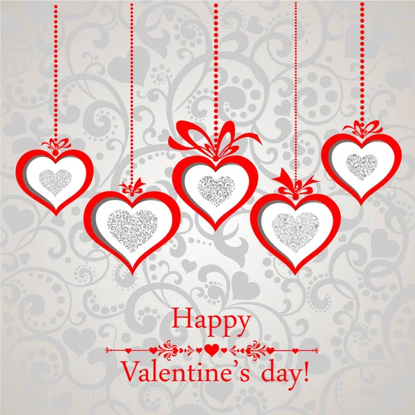Щасливий День Святого Валентина Векторні Ілюстрації Фон — стоковий вектор