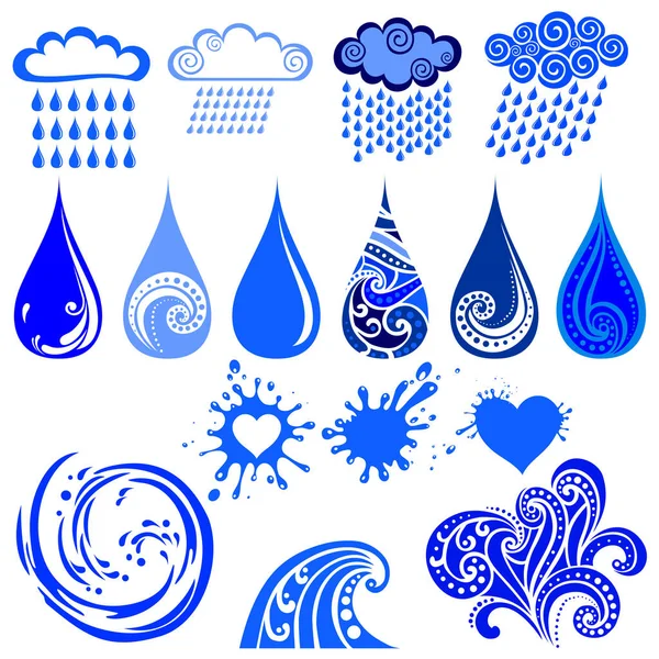 Rain Concept Vector Illustration Background — Stock Vector