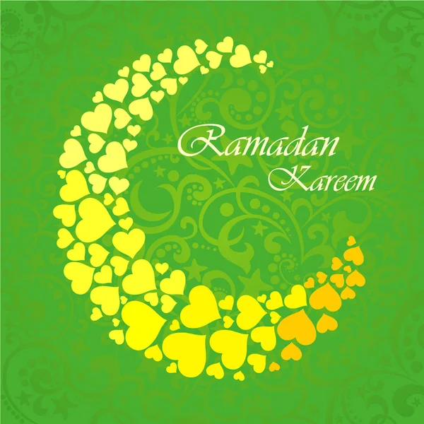 Ramadán Kareem Vector Ilustración Fondo — Archivo Imágenes Vectoriales