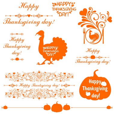 Mutlu Şükran Günü vektör illüstrasyon geçmişi