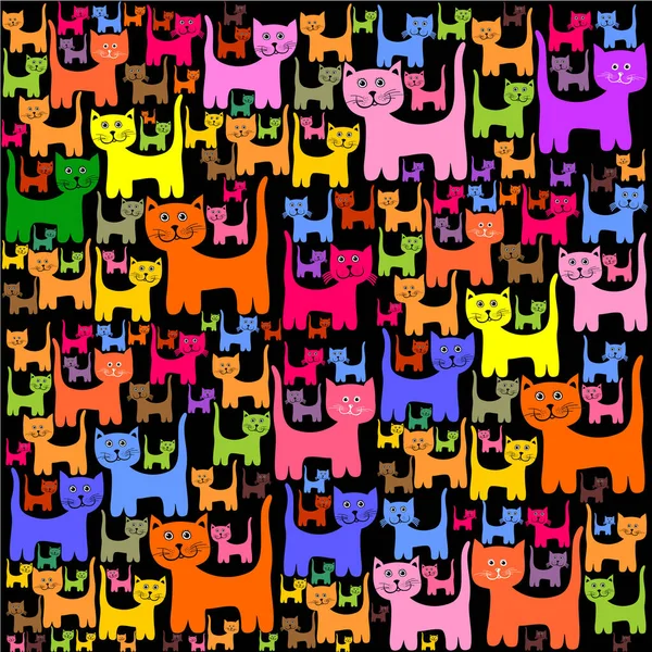 Απεικόνιση Διάνυσμα Έννοια Γάτα Φόντο — Διανυσματικό Αρχείο