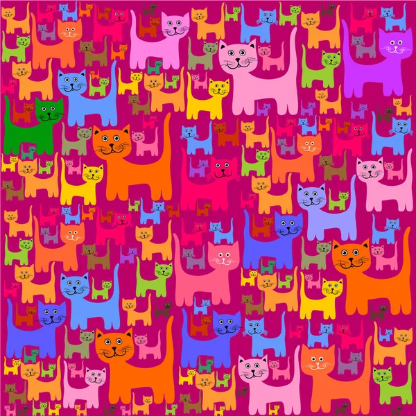Απεικόνιση Διάνυσμα Έννοια Γάτα Φόντο — Διανυσματικό Αρχείο