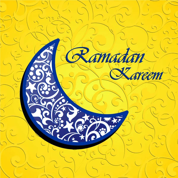 Ramadán Kareem Vector Ilustración Fondo — Vector de stock