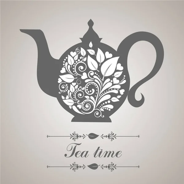 Tea Vector Illustration Background — Stock Vector