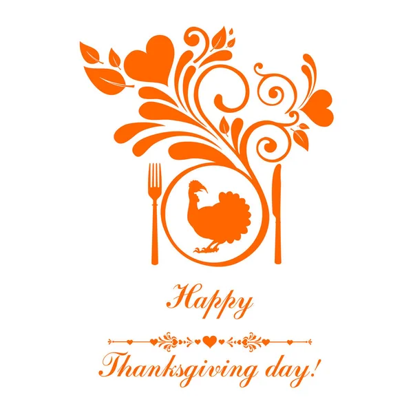 Glad Thanksgiving Day Vektor Illustration Bakgrund — Stock vektor