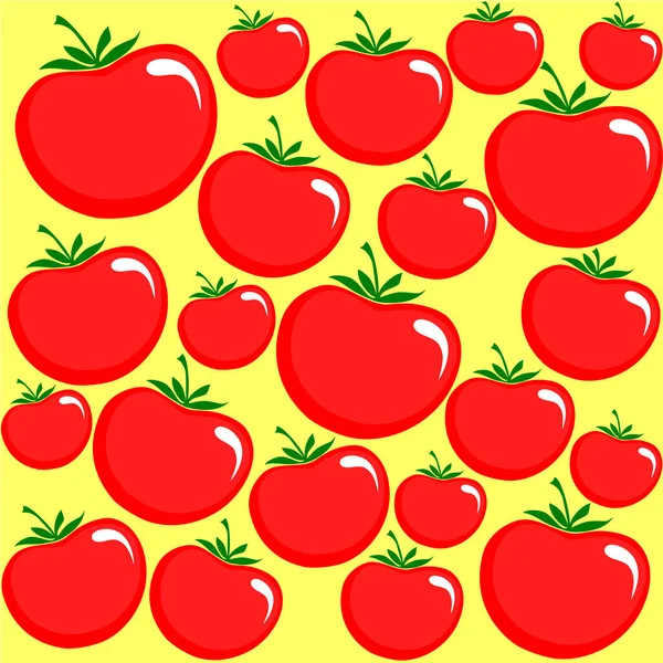 Tomates Abstrait Vecteur Illustration Arrière Plan Arbre — Image vectorielle