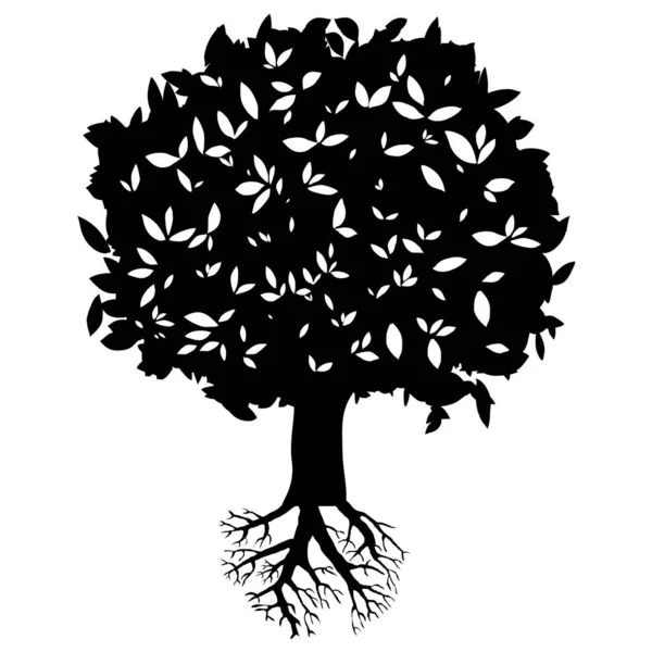 Abstrakte Vektor Illustration Hintergrund Eines Baumes — Stockvektor