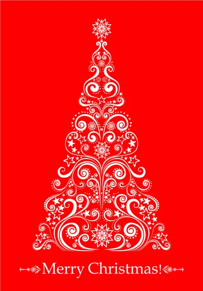 Vrolijk Kerstmis Vector Illustratie Achtergrond — Stockvector