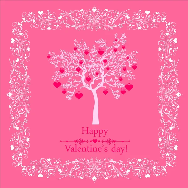 Happy Valentines Day Vector Illustration Background — Stock Vector