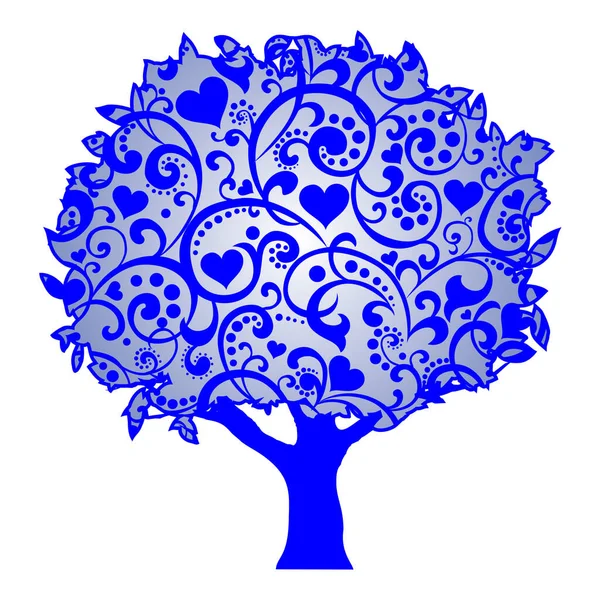 Abstrakte Vektor Illustration Hintergrund Eines Baumes — Stockvektor