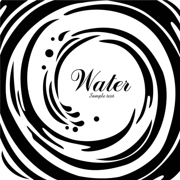 Vatten Abstrakt Vektor Illustration Bakgrund — Stock vektor