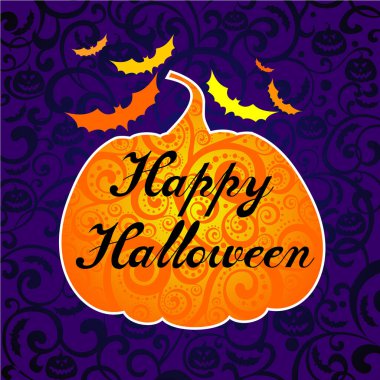 Mutlu Cadılar Bayramı vektör resimleme arka planı