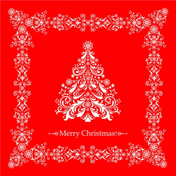 Merry Christmas Vector Illustration Background — Stock Vector