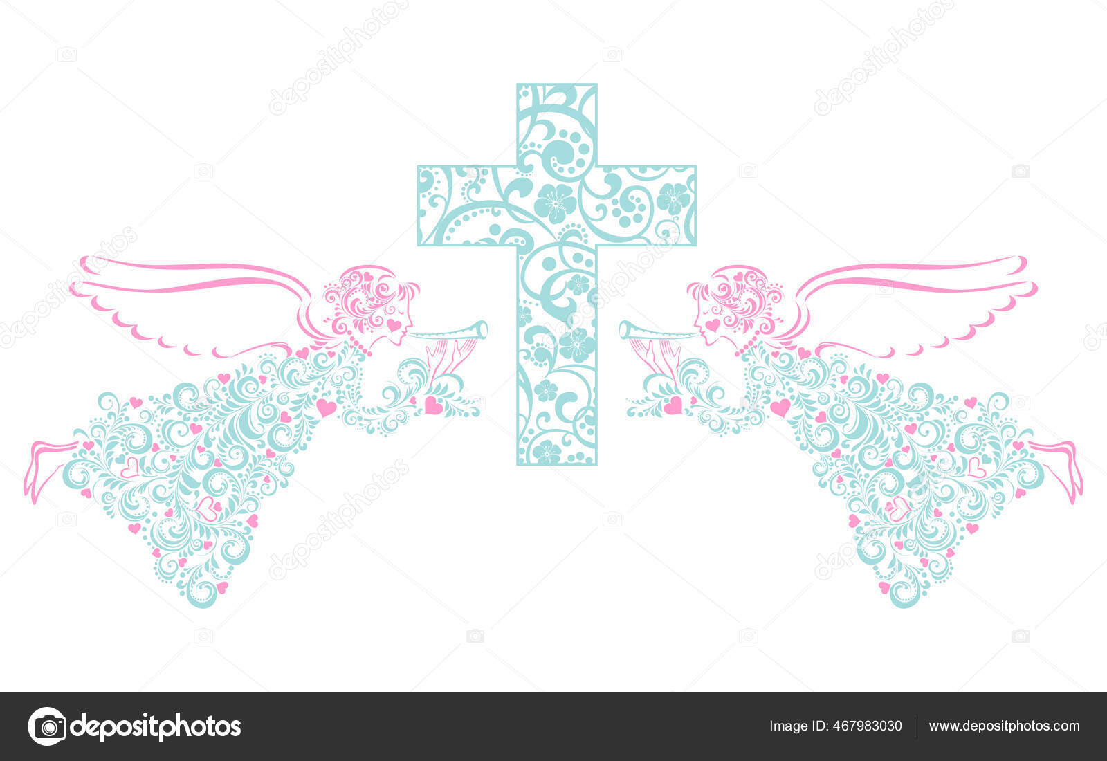 Cross Vector Illustration Background Stock Vector Image by ©artAnnaS