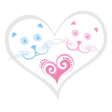 kedi konsepti vektör resimleme arkaplanı 