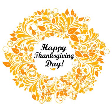 Mutlu Şükran Günü vektör illüstrasyon geçmişi