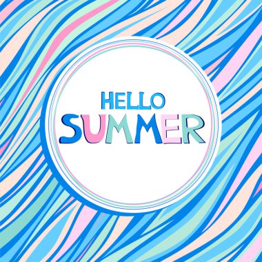 Merhaba vektör illüstrasyon arka planı 