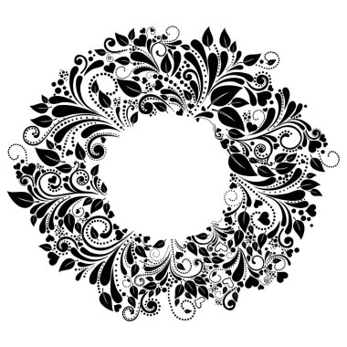 Yapraklı vektör illüstrasyonu 