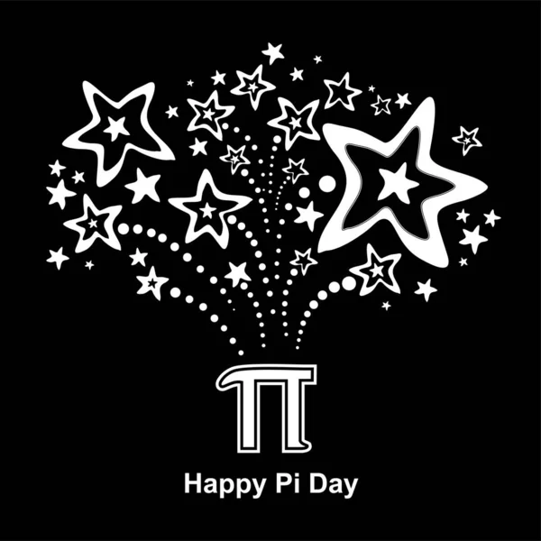 Mutlu Pi günü vektör resimleme arkaplanı 