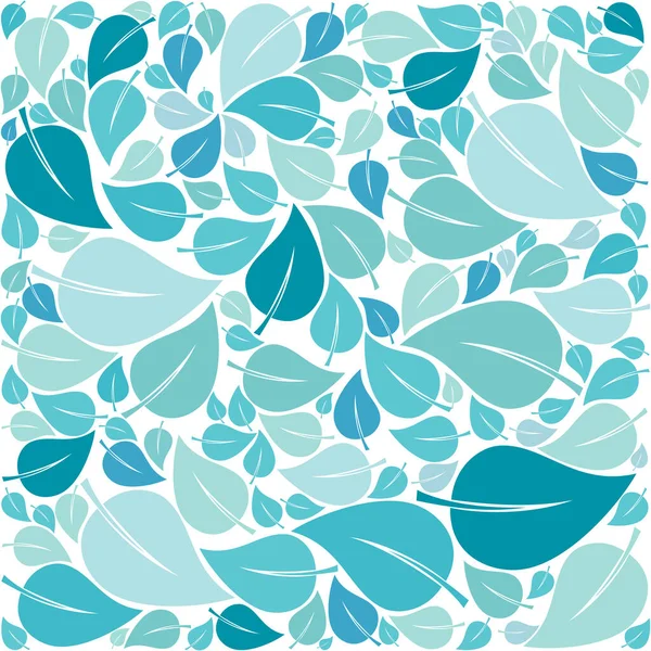 Vector Illustration Background Leaves — Stock Vector