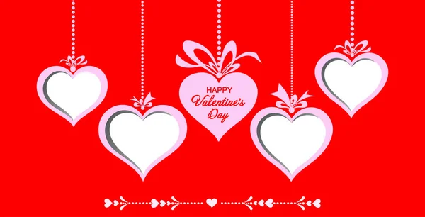 Valentines Day Vector Illustration Background — Stock Vector