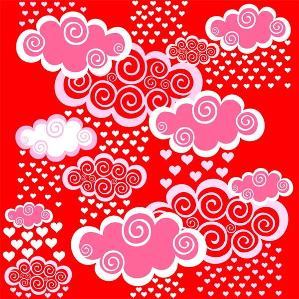 Valentines Day Vector Illustration Background — Stock Vector