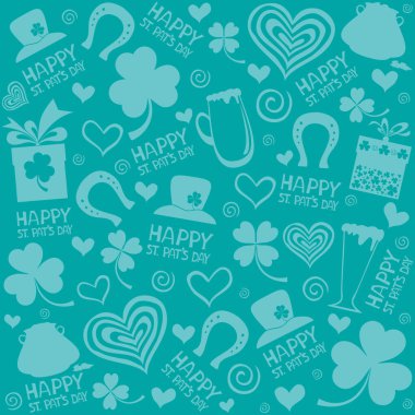 Mutlu Aziz Patrick Günü vektör illüstrasyonu 