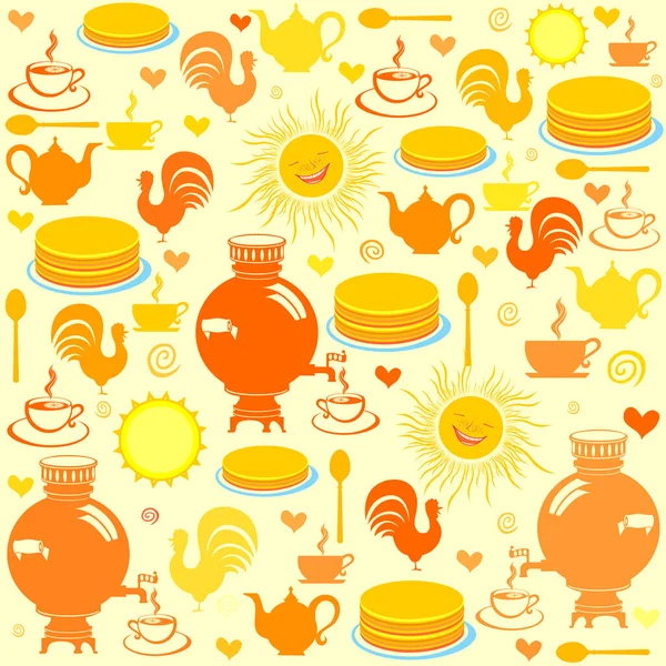 gözleme haftası, Rus tatil vektör illüstrasyon arka plan kavramı