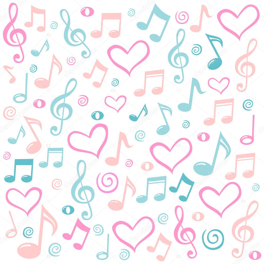 music abstract vector illustration background 