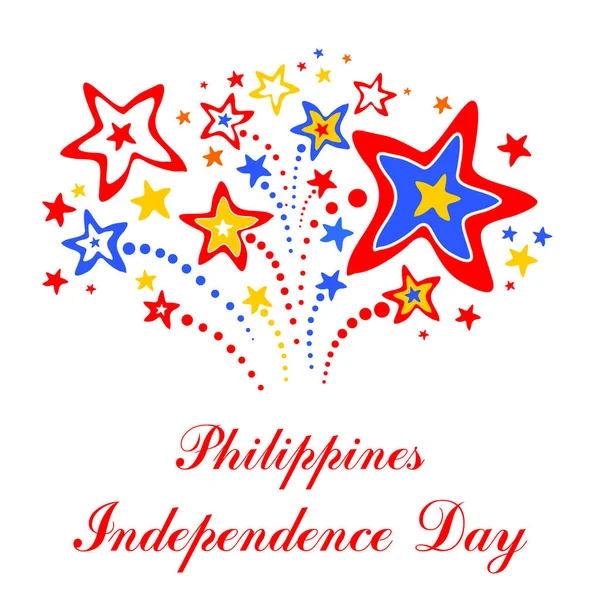 Philippines Jour Indépendance Illustration Vectorielle Arrière Plan — Image vectorielle