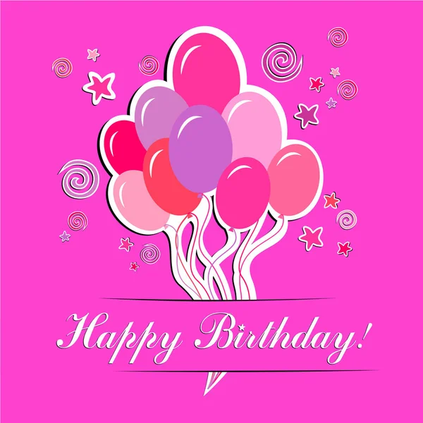 İyi ki doğdun konsept vektör illüstrasyon arka planı 