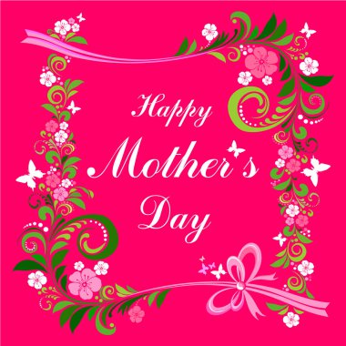 Anneler Günü vektör illüstrasyonunuz kutlu olsun. 