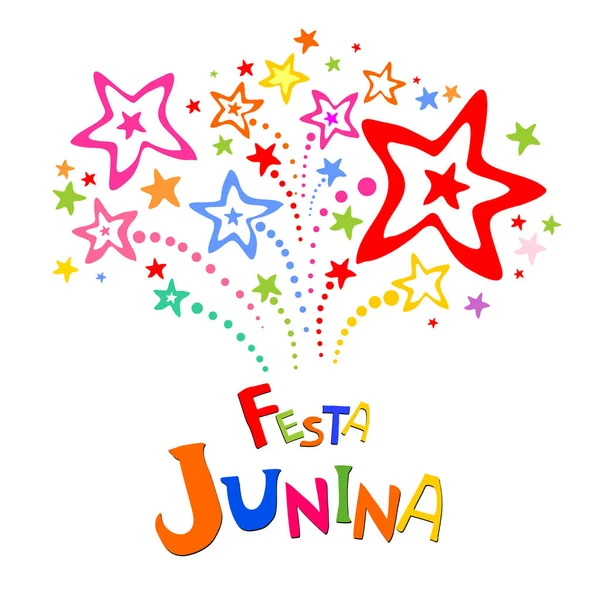 Festa Junina Vector Ilustración Fondo — Vector de stock