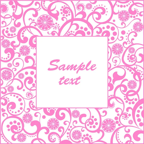 Metin için alanı olan vektör illüstrasyon arkaplanı