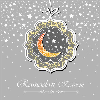 Ramazan vektör illüstrasyon arka planı 
