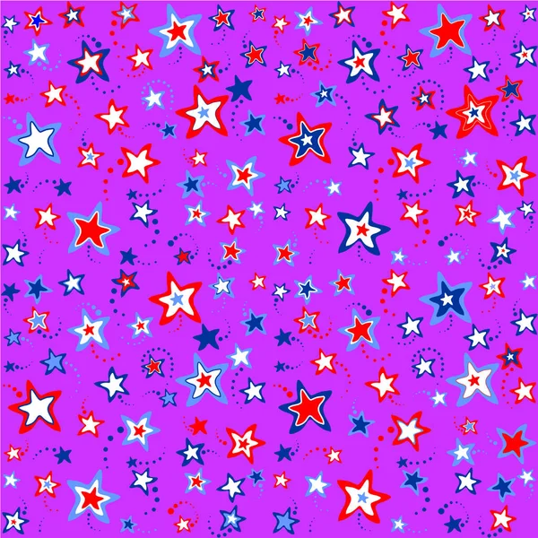 Sterne Nahtlose Vektor Illustration Hintergrund — Stockvektor