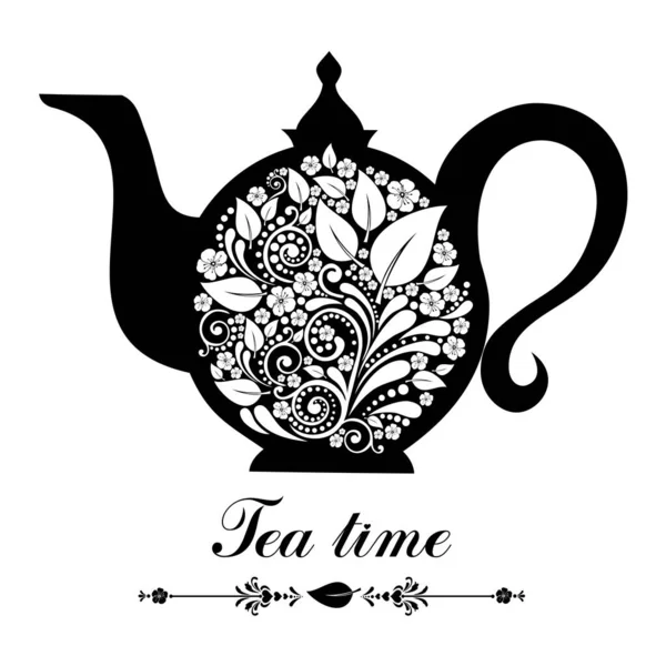 Tea Concept Vector Illustration Background — Stock Vector