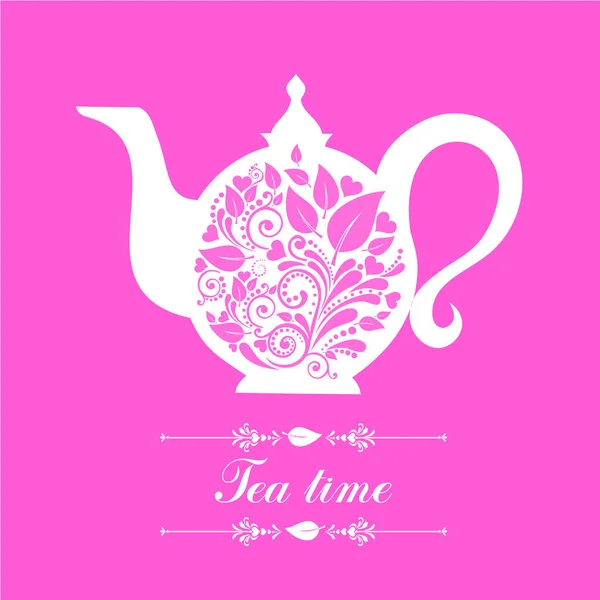 çay kavramı vektör çizim arkaplanı