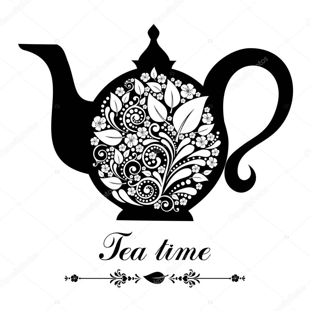tea concept vector illustration background