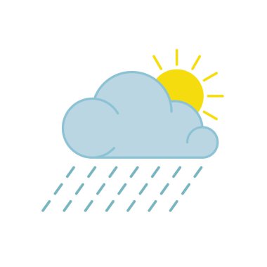 Hava tahmini vektör grafikleri