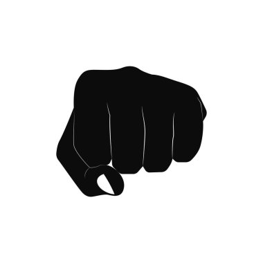 Sıkıştırılmış yumruk vektör grafikleri