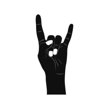 Metal el vektör grafikleri