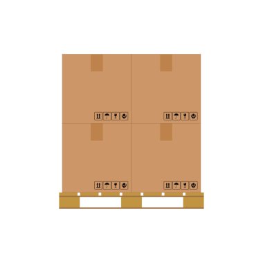 Palet ve karton vektör grafikleri