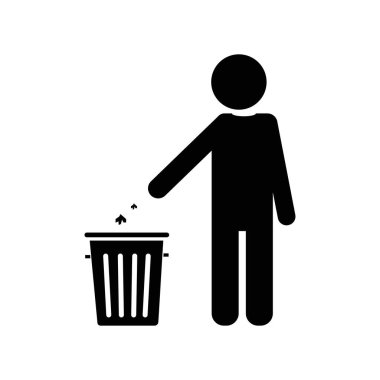 Yerine çöp at vektör grafikleri