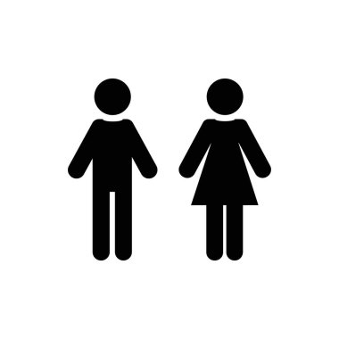 Tuvalet ikonu vektör grafikleri