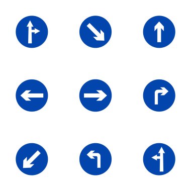 Yol işareti bohça vektör grafikleri