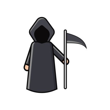 Ölüm vektörü grafiklerinin Kawai çizim açısı